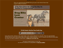 Tablet Screenshot of dog-bite-law-center.com